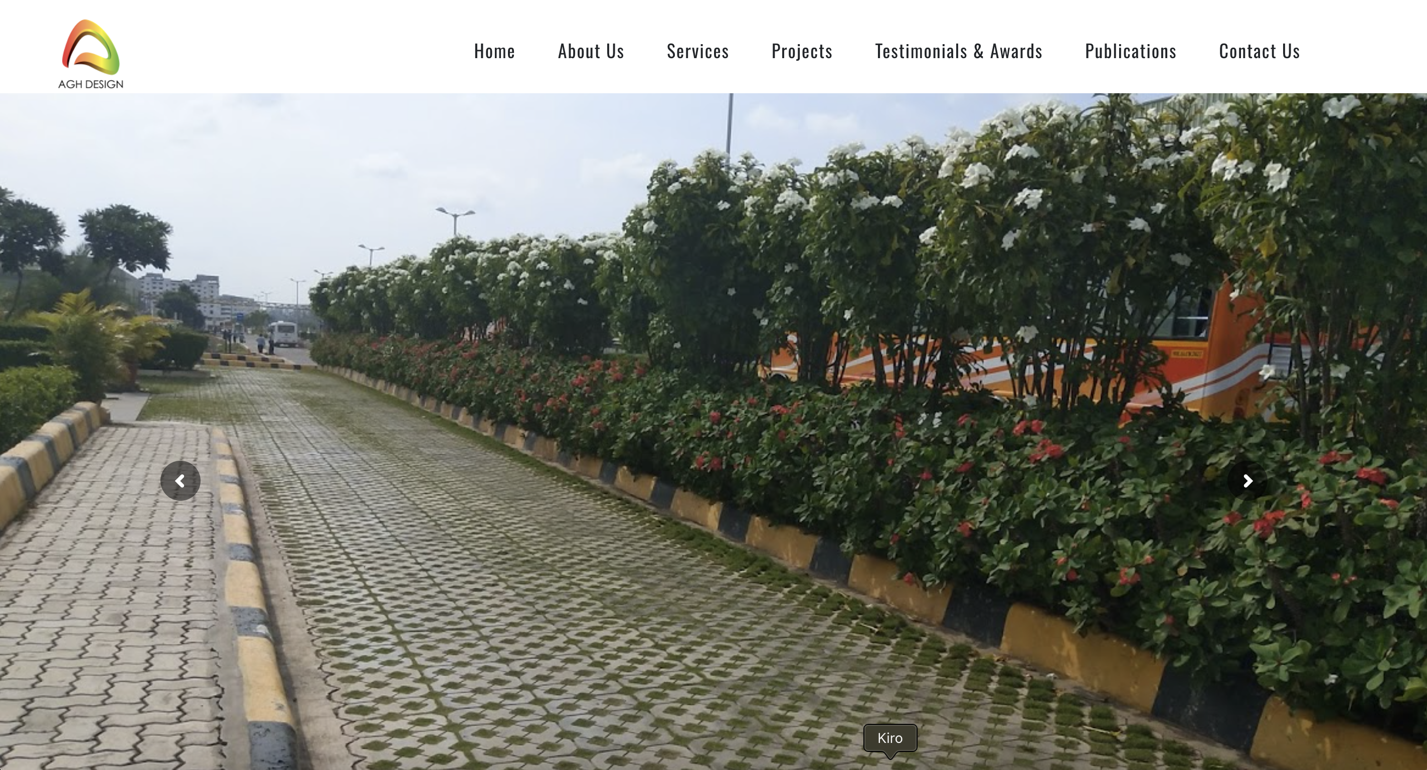 AGH Design corporate website development project